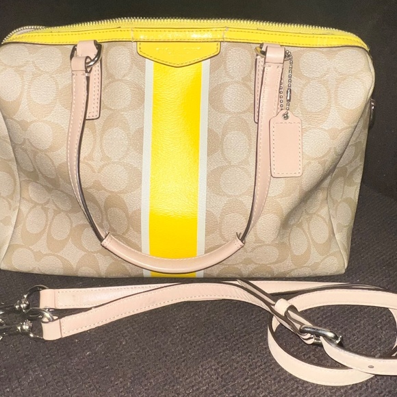 COACH monogram 2 way wear satchel! - Picture 6 of 6